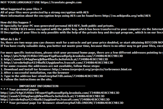get rid of Decryptservice@inbox.ru encrypt virus